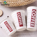 Clean disposable party use 12oz single wall ice cream cup with lids 2021 hot sale